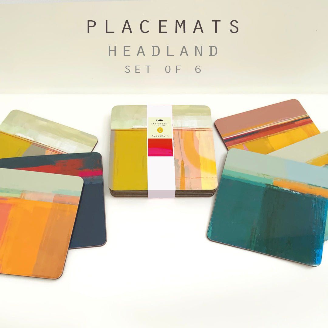 placemat SQUARE set of 6 - HEADLAND