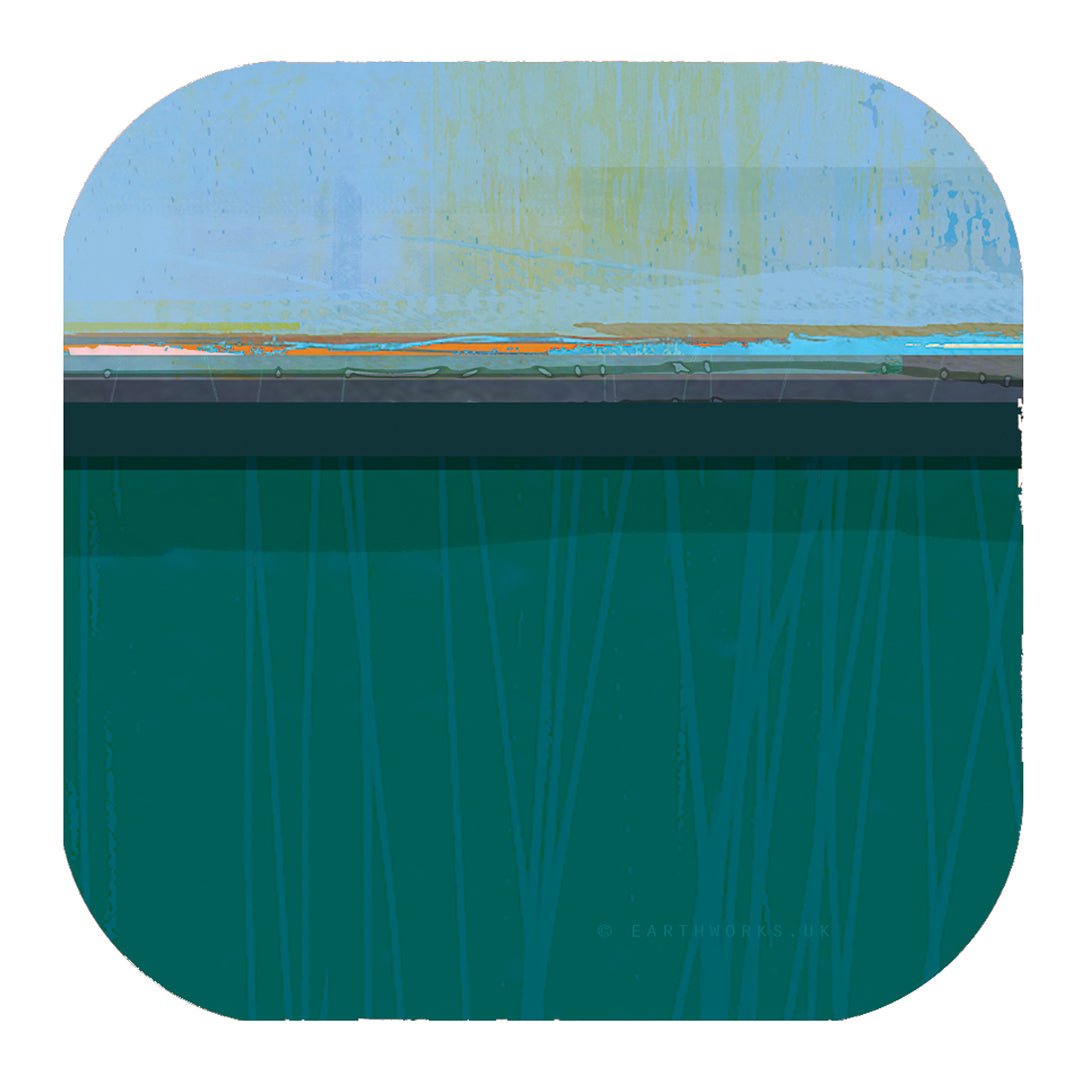 art mat - PATHS TEAL