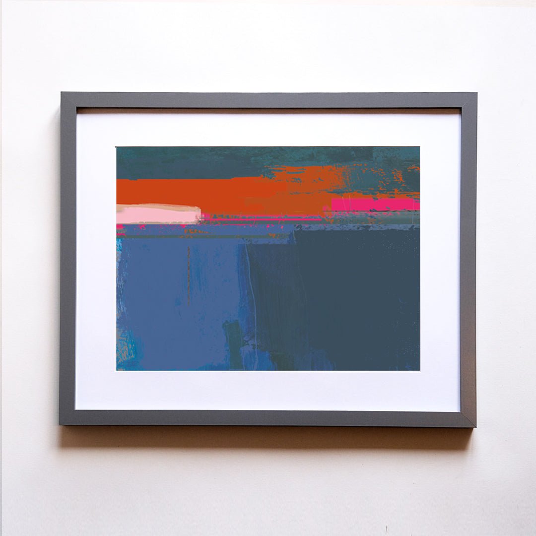 FRAMED PRINT - HEADLAND COBALT