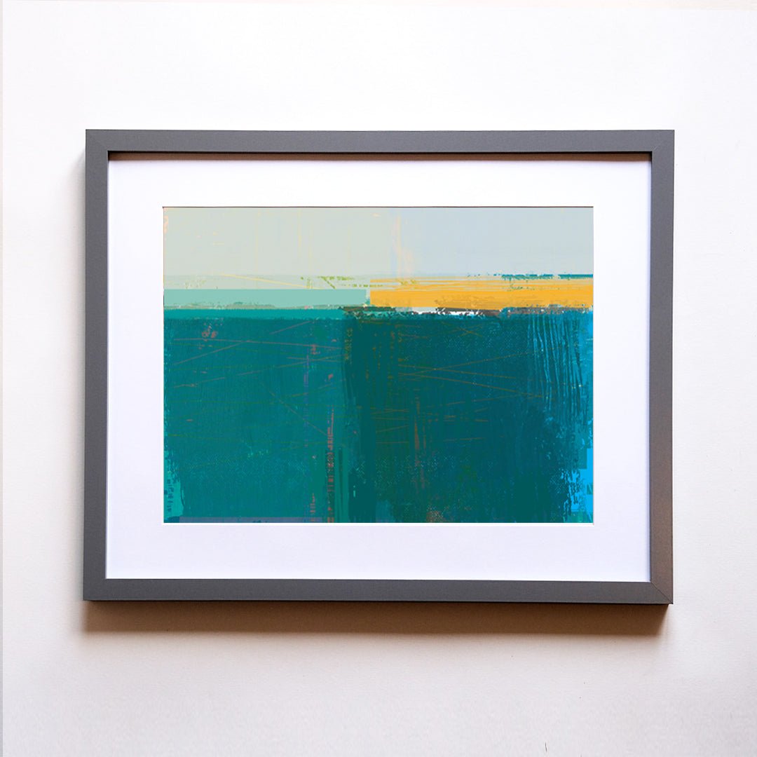 FRAMED PRINT - HEADLAND TEAL