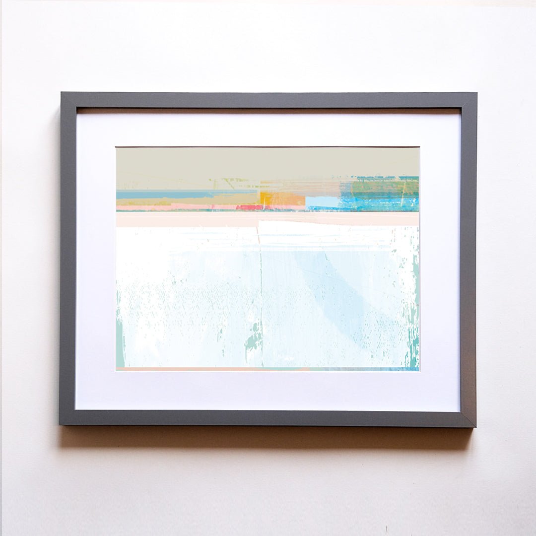 FRAMED PRINT - WINTER BEACH