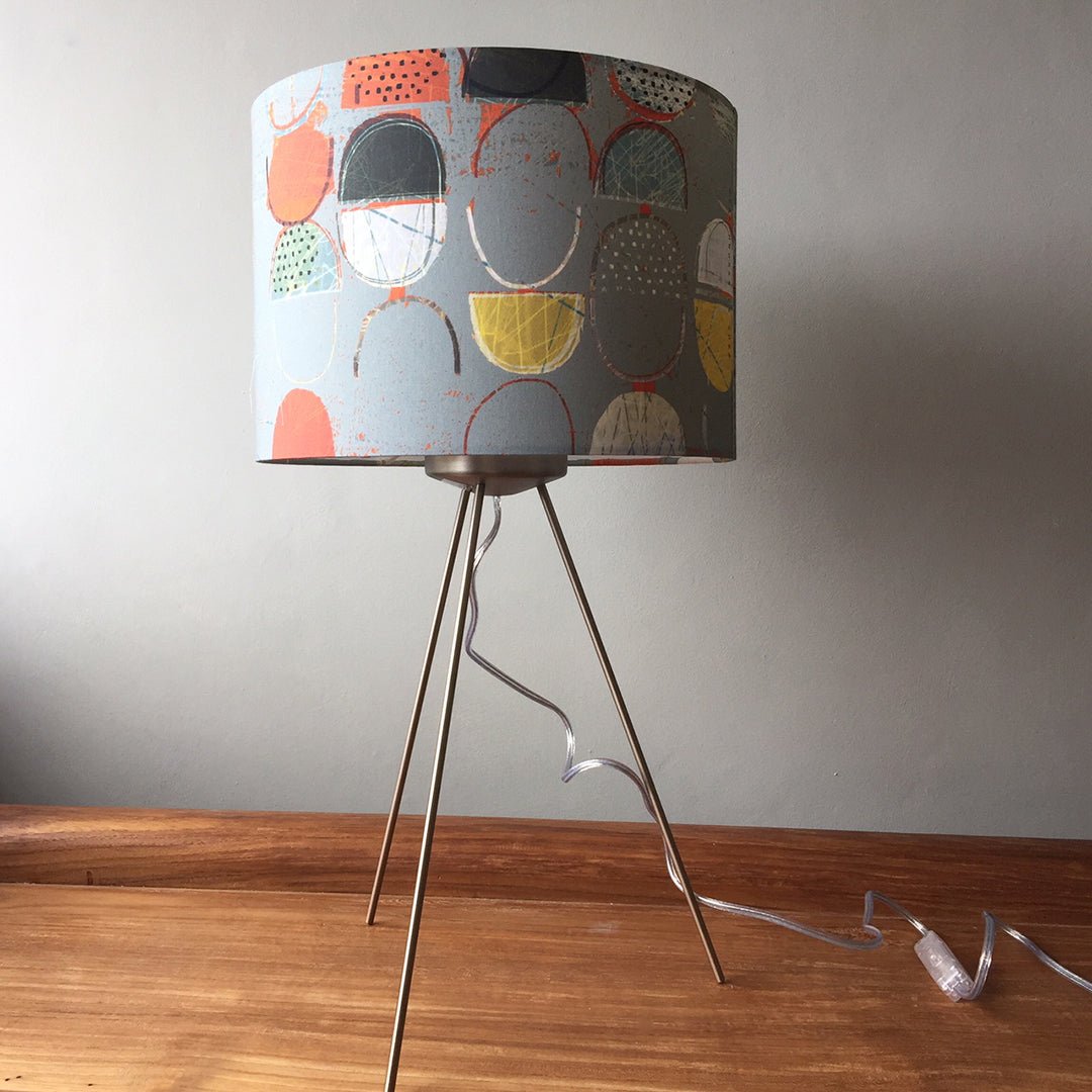 lampshade - LOBSTER POTS SLATE GREY